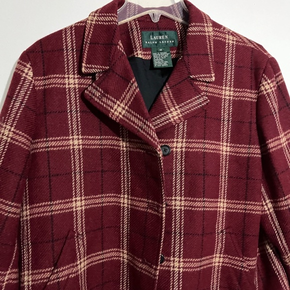 LRL Ralph Lauren Jacket Plaid Pockets Notch Lapel Jacket - Picture 10 of 16